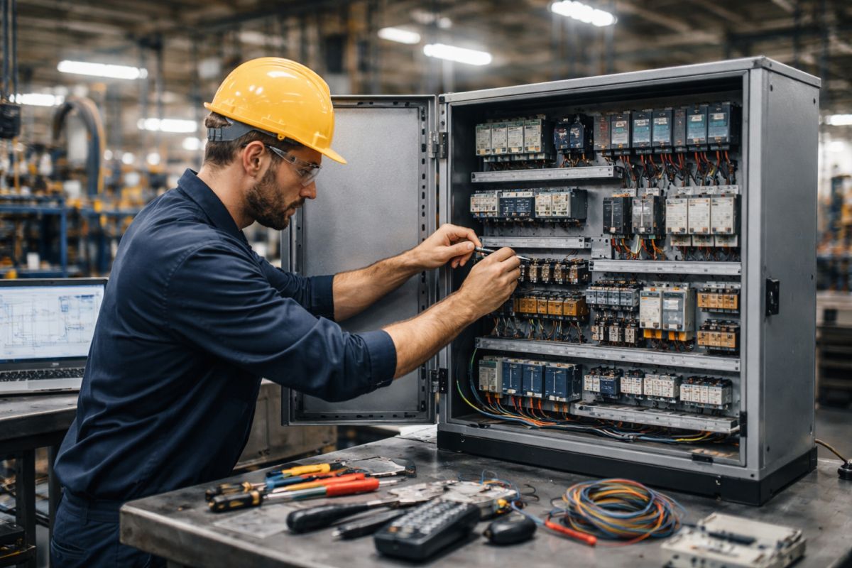 ייצור לוח חשמל תעשייתי