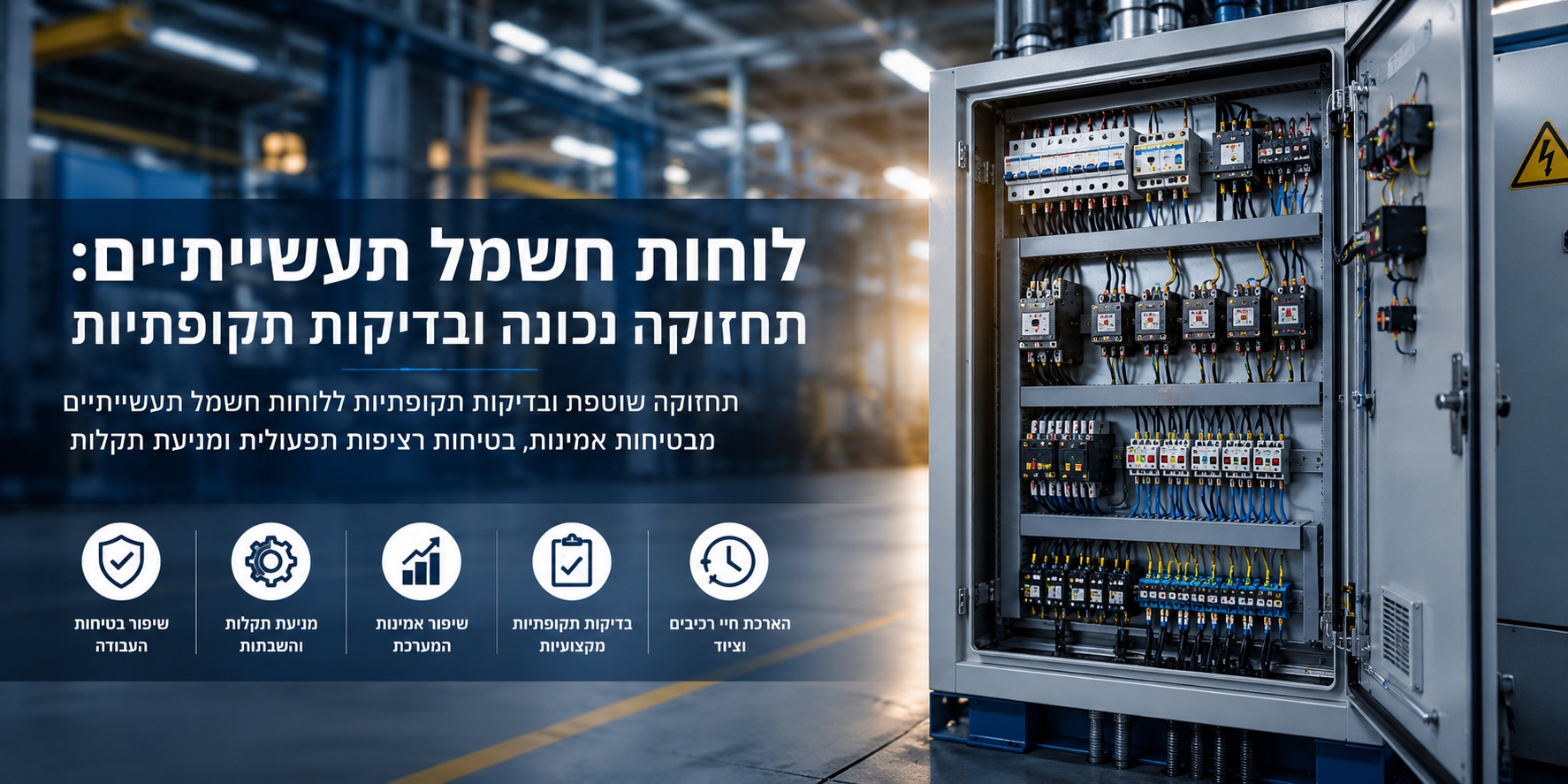 תחזוקת לוחות חשמל תעשייתיים